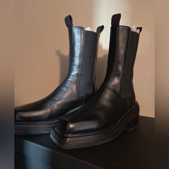 Marsèll Cassetto Boots in Black size IT38/US8 ****ONE SIZE TOO SMALL. - Picture 5 of 12